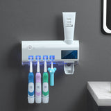 UV Toothbrush Holder Toothpaste Dispenser Solar Energy