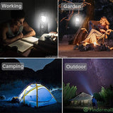 6 in 1 Portable Outdoor LED Camping Lantern With Fan Solar Charge