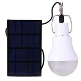 Solar Panel Powered LED Light Bulb  Outdoor Hiking Camping