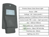 20w 40w 60w LED solar street light Outdoor Waterproof