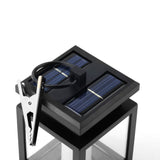 Outdoor Solar Power Twinkle LED Candle Lantern Hang Lamp