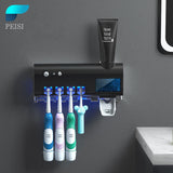 UV Toothbrush Holder Toothpaste Dispenser Solar Energy