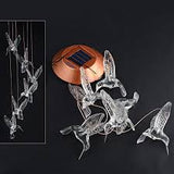 Solar LED Color Changing Hummingbird Wind Chime