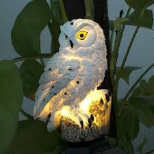 White Owl Solar Garden Stake