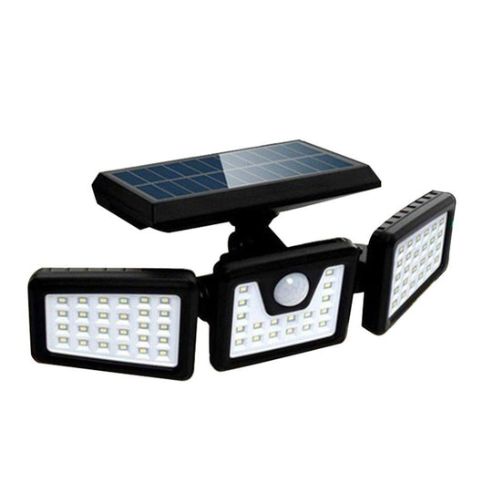 70 LED Solar Lights Outdoor 3 Head Motion Sensor For Yard Garden Garage Patio 270 Wide Angle Illumination Waterproof Wall Lamp